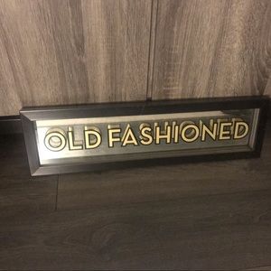 Z Gallerie Framed Old Fashioned Sign